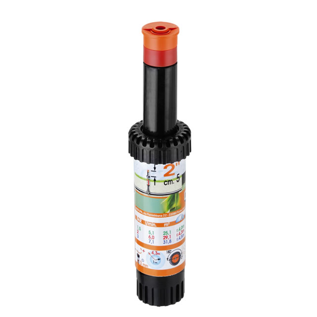 Výsuvný sprayový postrekovač s tryskou Claber 90053, 180°, výsuv 5 cm